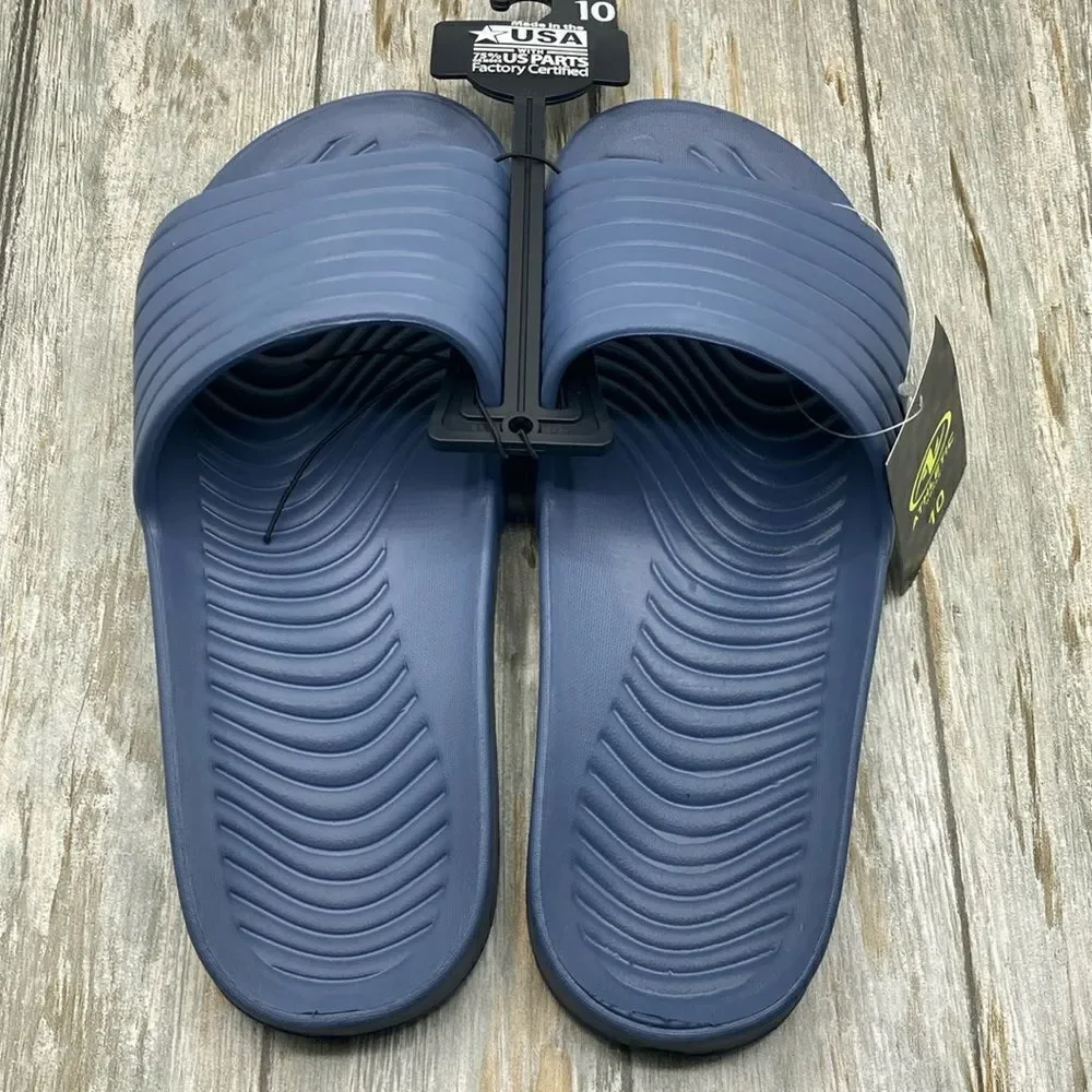 Men’s Comfy Tunnel Slide Sandals Shoes Size 10